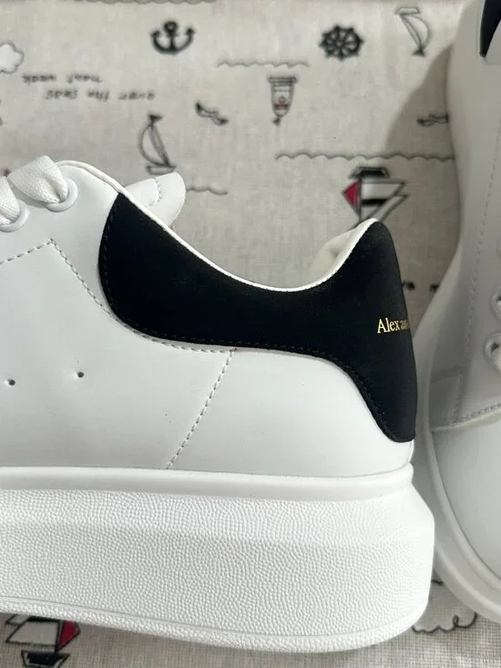 Alexander McQueen Classic Platform White Sneakers - Picture 3 of 12